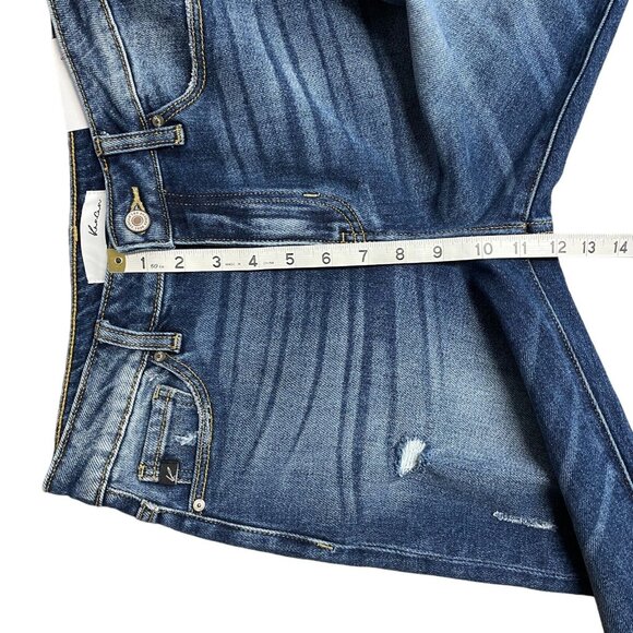 KANCAN JEANS MILAN HIGH RISE MOM SIZE 5/26 DISTRESSED KC9197D RELAXED FIT NWT - Picture 12 of 14